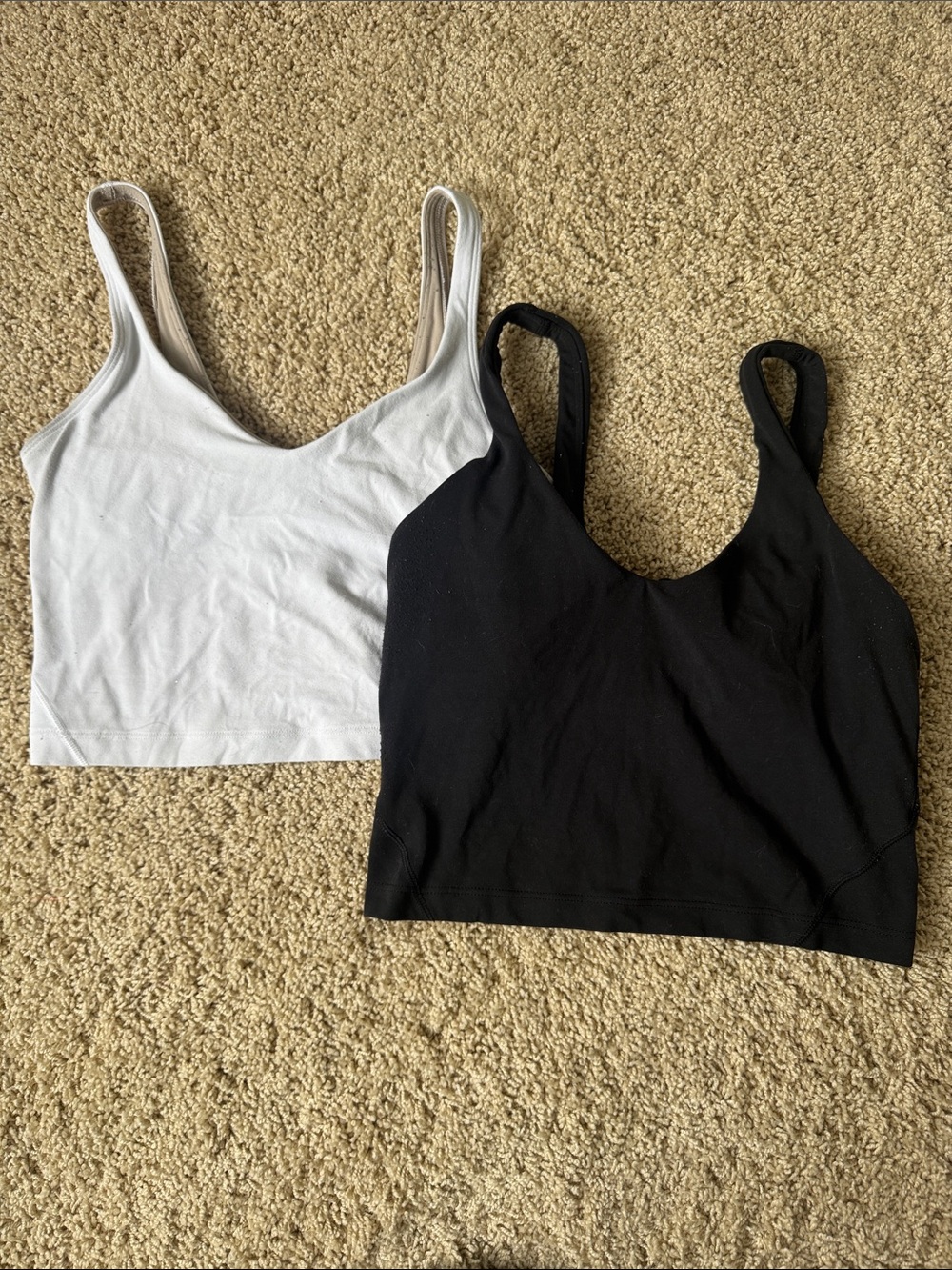 lululemon athletica Tank Tops - Black and White